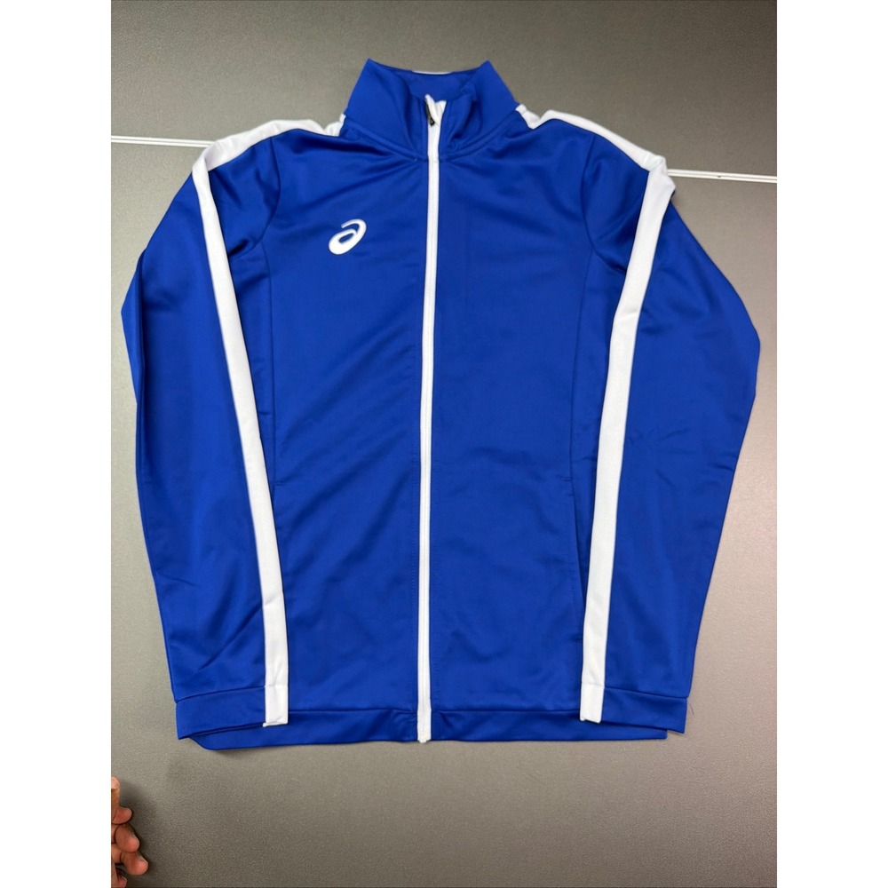 ASICS Women's XS Blue Full Zip Track Jacket Athletic Running Zip Pockets